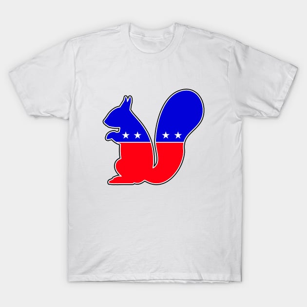 Third Party Politics Squirrel T-Shirt by karutees